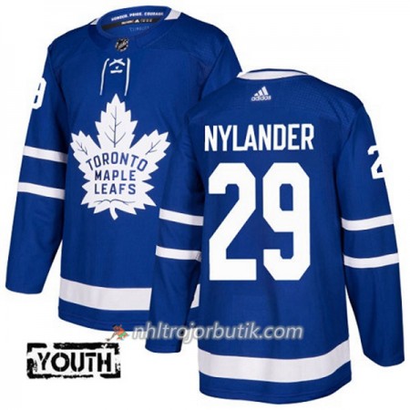 Barn Ishockey Toronto Maple Leafs Tröja William Nylander 29 Adidas 2017-2018 Blå Authentic